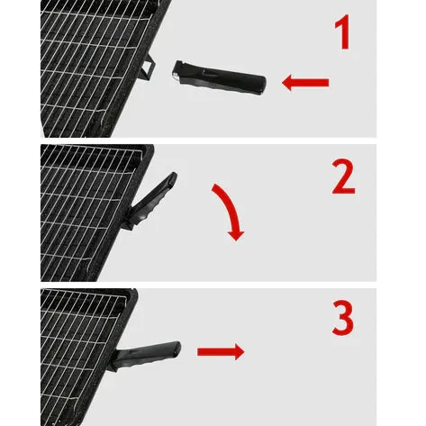 Cooker Grill Pan Kit Complete with handle & Wire Tray Universal (380mm x 280mm)